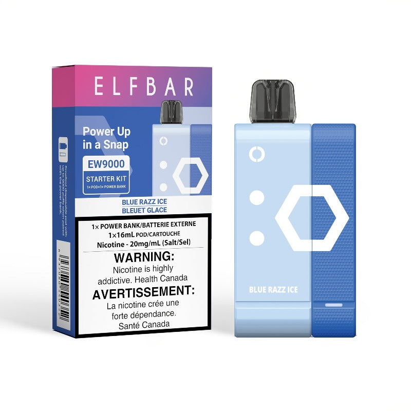 ELFBAR Snap EW9000 Starter Kit Blue Razz Ice