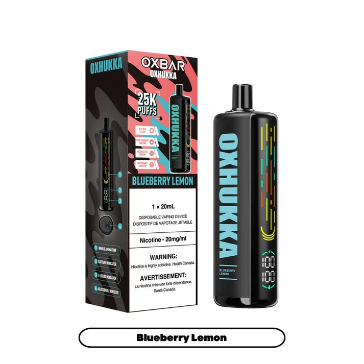 OXHUKKA 25K Disposable Blueberry Lemon ONT