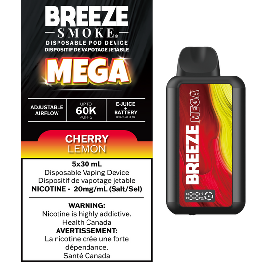 Breeze Mega 60K Disposable Cherry Lemon