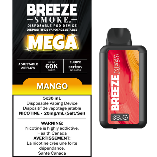 Breeze Mega 60K Disposable Mango