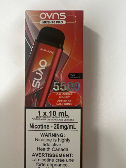 OVNS MESH10 PRO 5500 Disposable California Cherry ONT