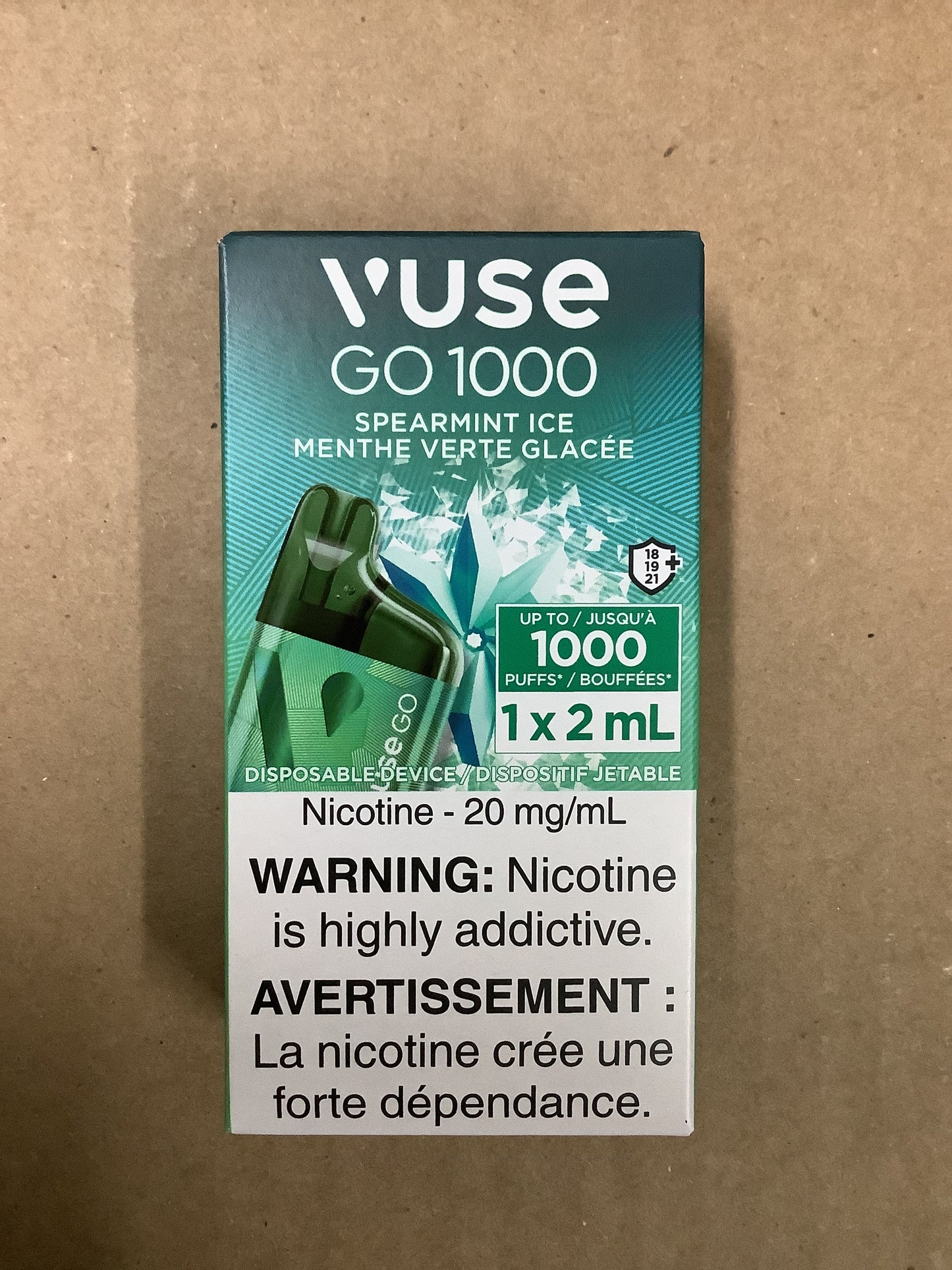 Vuse GO 1000 Spearmint Ice ONT