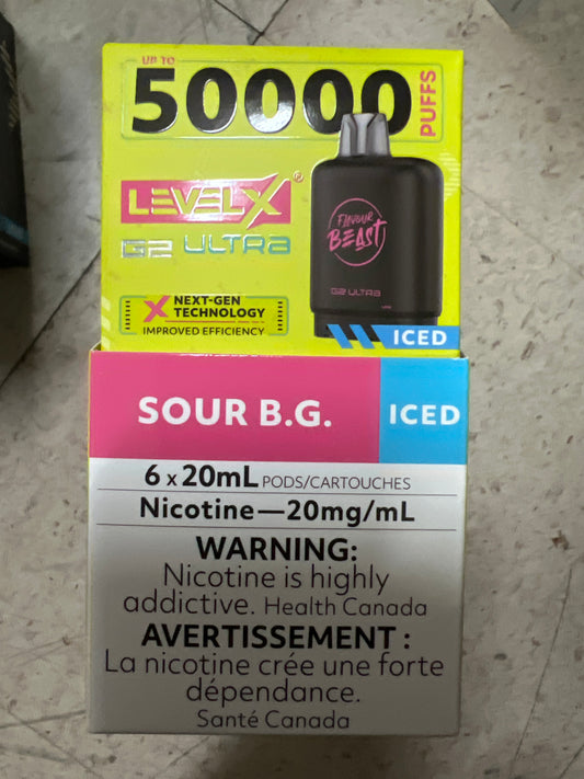 Flavour Beast G2 Ultra Level X PODS Sour BG ONT