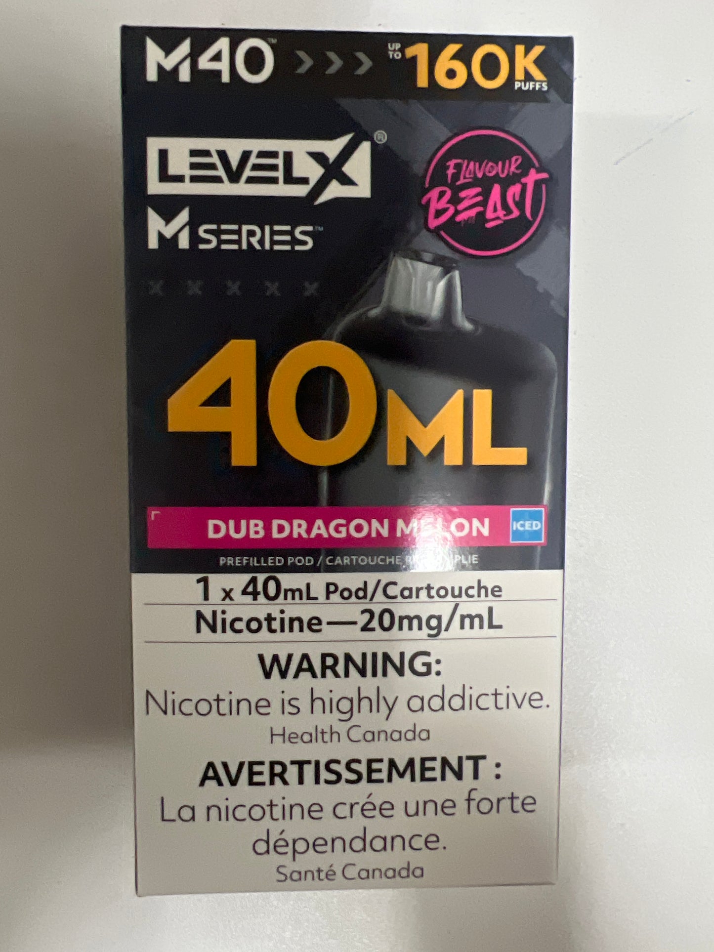 Level X Flavour Beast M Series Pod 40ml Dub Dragon Melon Iced