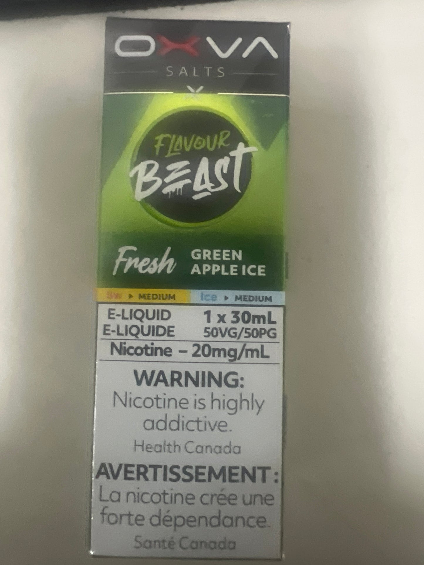 Flavour Beast Salts  OXVA Fresh Green Apple Ice