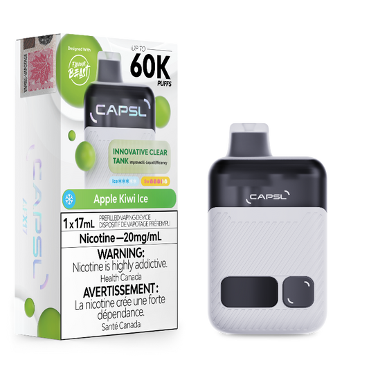 CAPSL X Flavour Beast Disposable 60K Apple Kiwi Ice