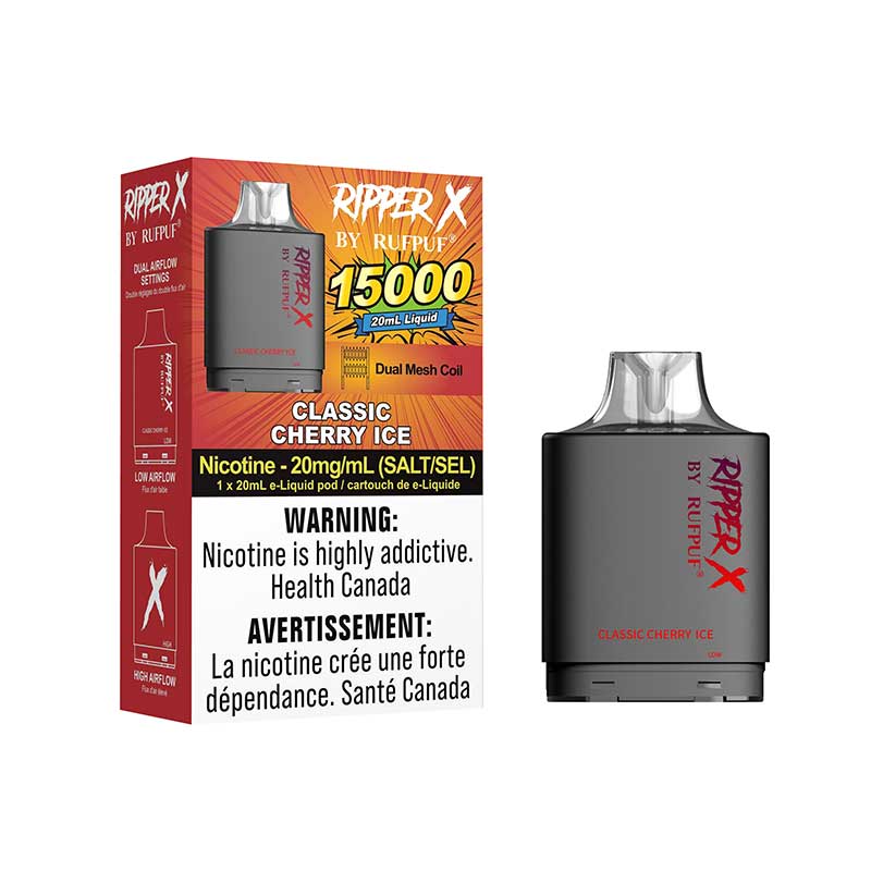 Ripper 15000 Level X Pods Classic Cherry Ice