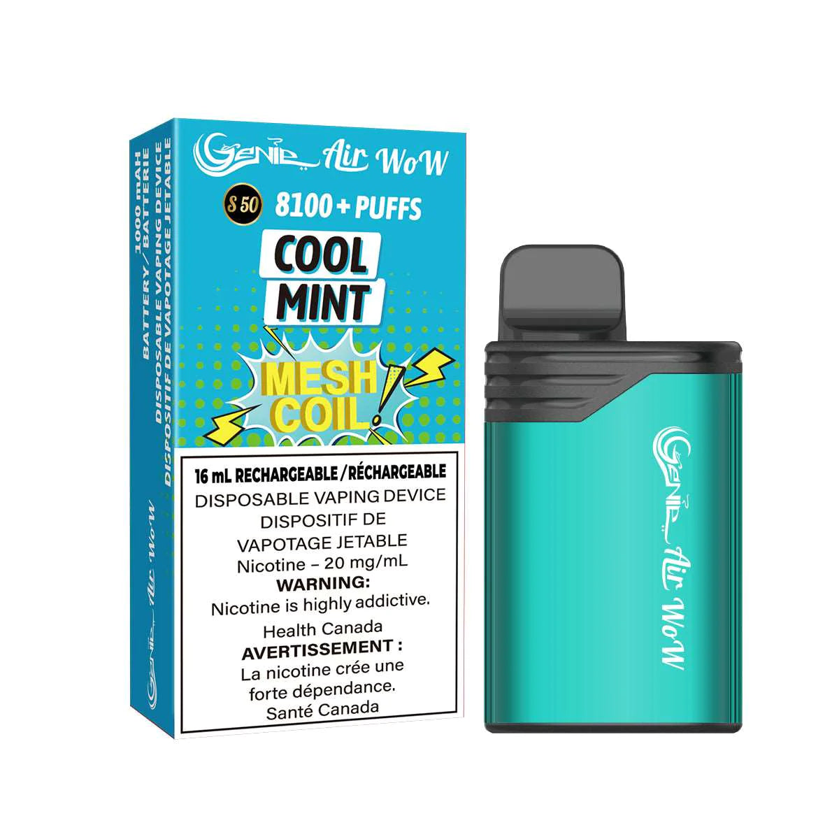 Genie Air Wow 8100 Disposable Cool Mint