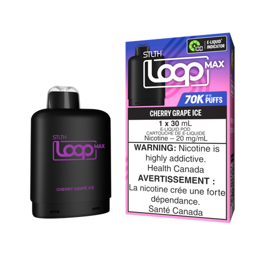 STLTH LOOP MAX 70K Pods Cherry Grape Ice ONT