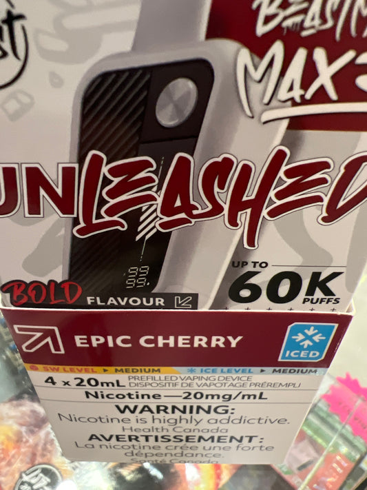 Flavour Beast Disposable Mode Max 3 60K Unleashed Epic Cherry ONT