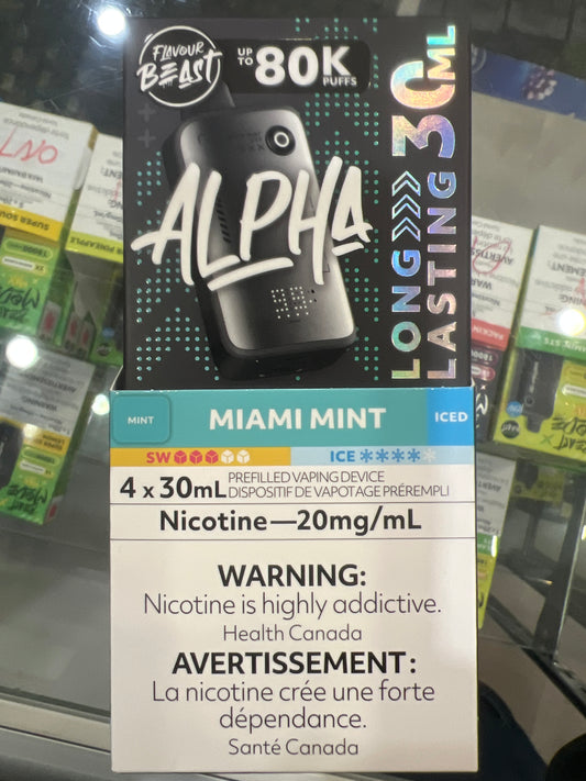 Flavour Beast Disposable Alpha 80K Miami Mint Iced