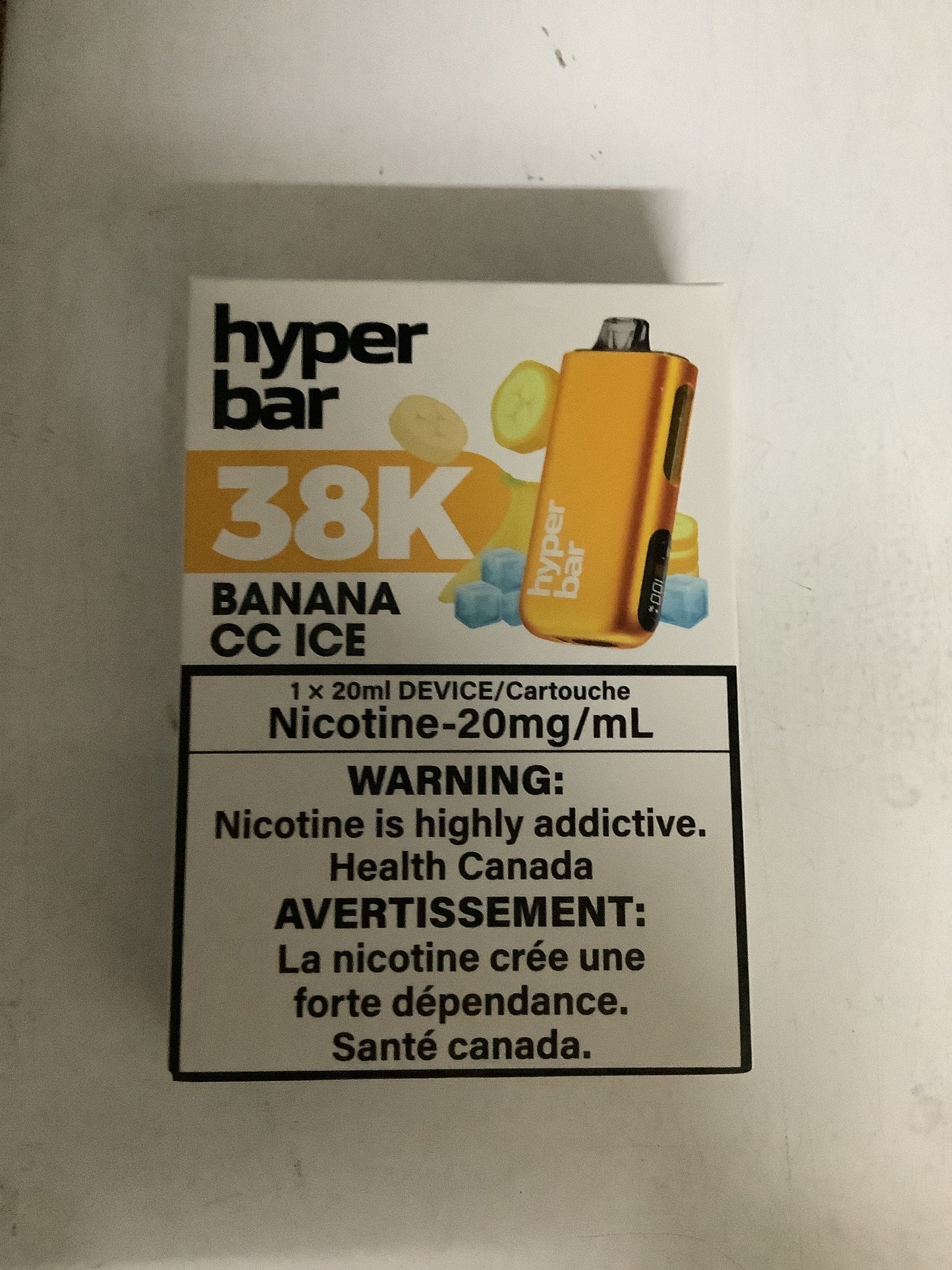 Hyper Bar 38K Disposable Banana CC Ice ONT