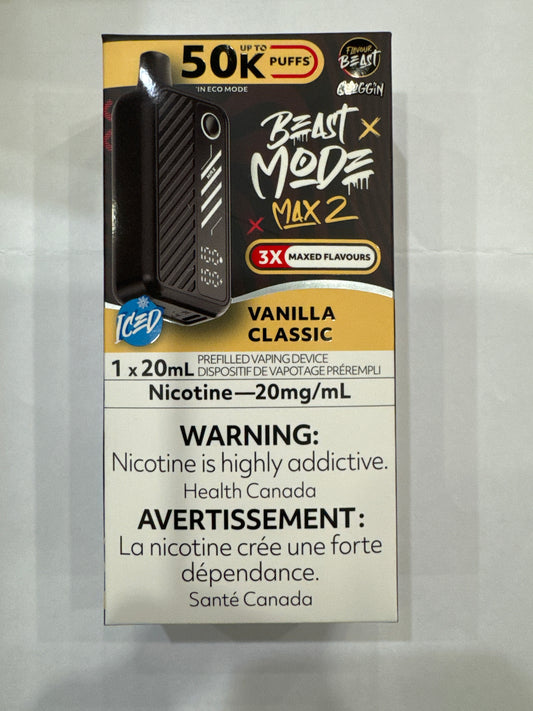 Flavour Beast Disposable Mode Max 2 50K Vanilla Classic ONT