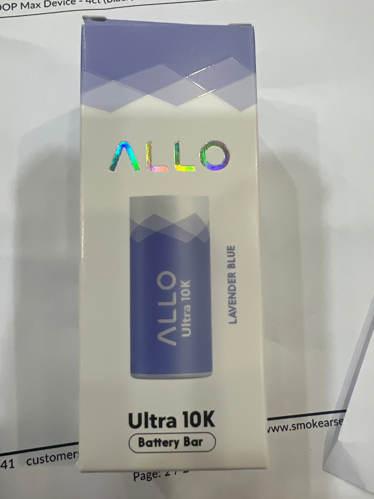 Allo Ultra 10K Battery Bar Lavender Blue