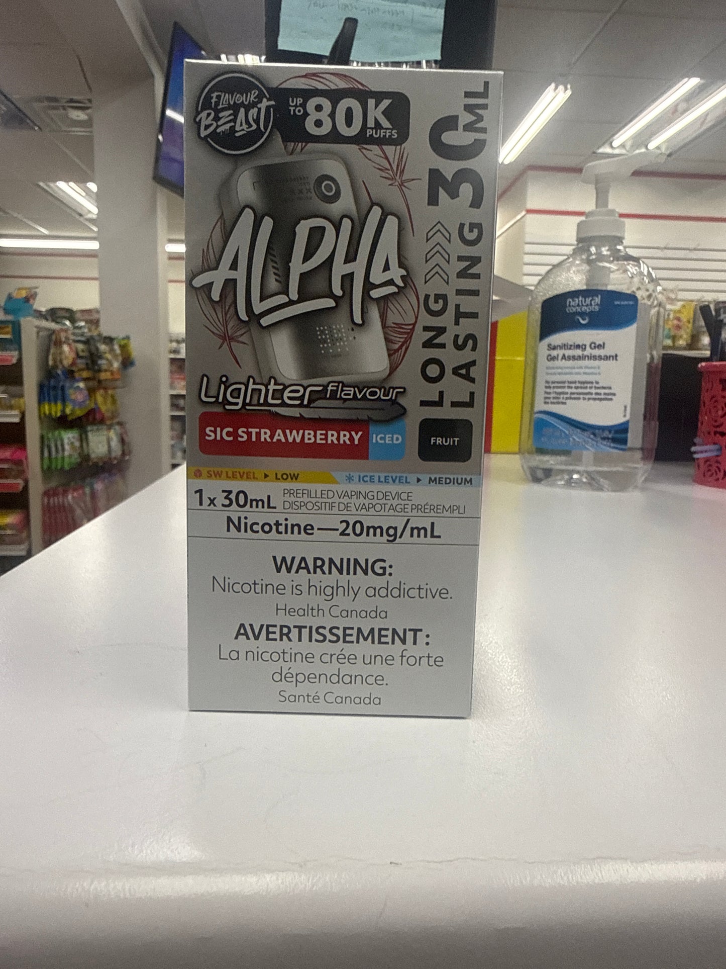 Flavour Beast Disposable Alpha 80K lighter flavour Sic Strawberry Iced