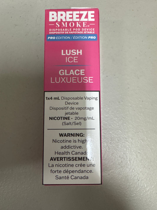 Breeze Smoke Pro Disposable Lush Ice 4ml ONT