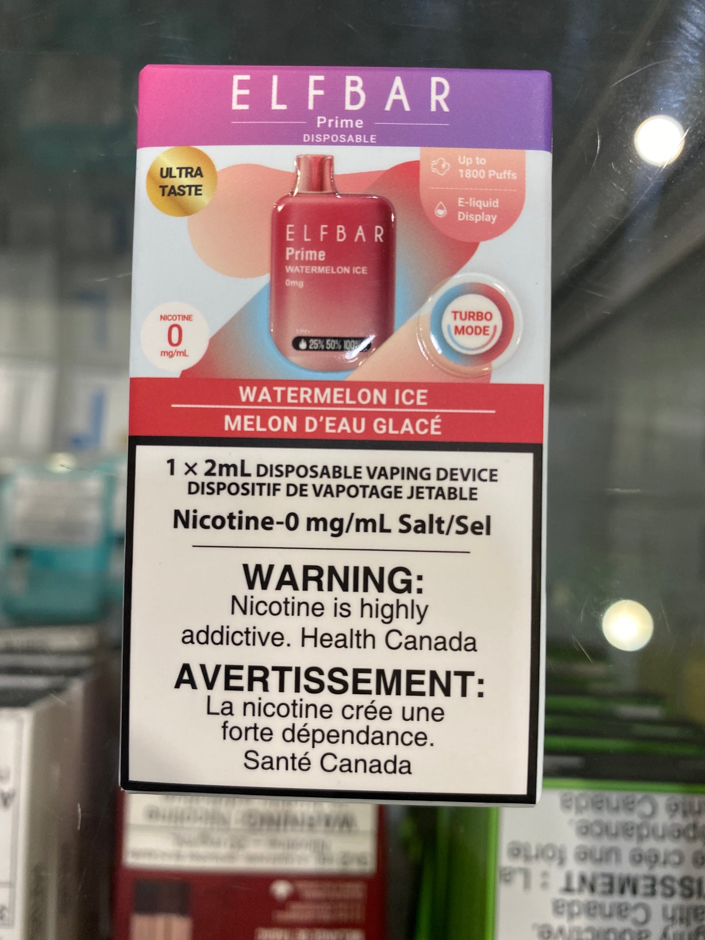 ELF BAR Disposable Prime 1800 Watermelon Ice ONT