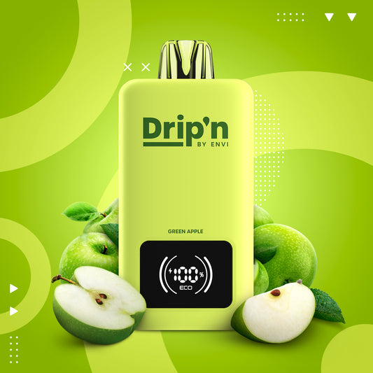 Drip’n By Envi Disposable 70K Green Apple ONT
