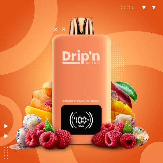 Drip’n By Envi Disposable 70K Raspberry Peach Mango Ice ONT