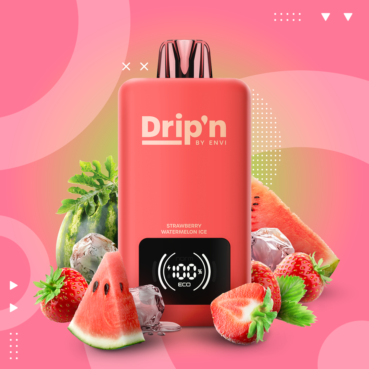 Drip’n By Envi Disposable 70K Strawberry Watermelon Ice ONT