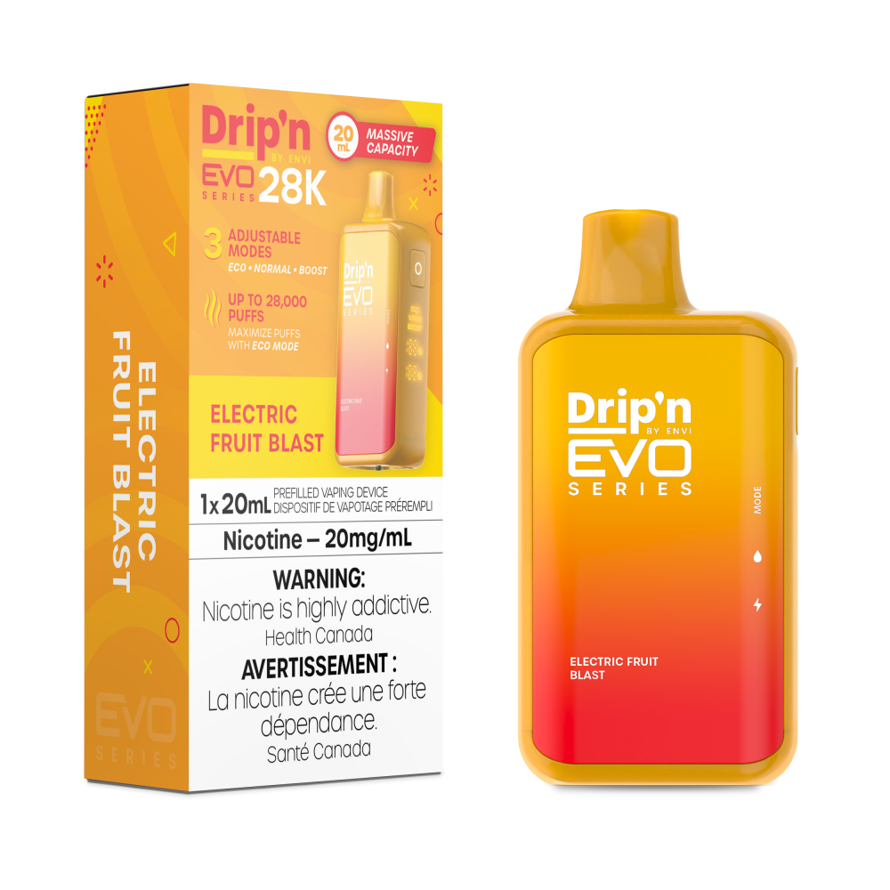 Drip’n By Envi Disposable EVO28K Electric Fruit Blast Fed Tax