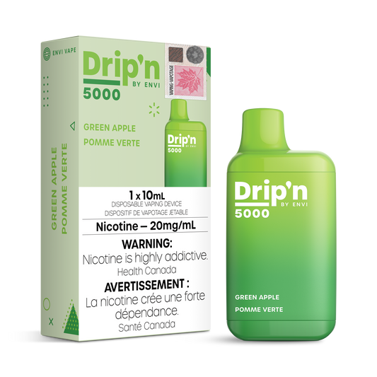 Drip’n by Envi 5000 Disposable Green Apple