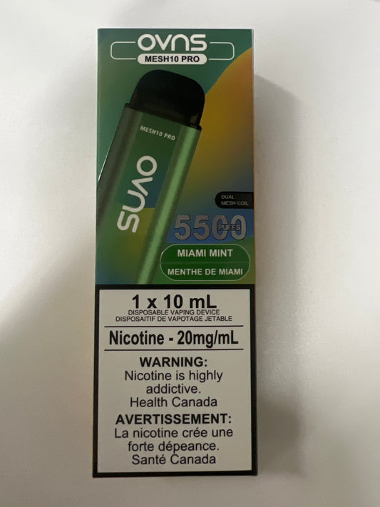 OVNS MESH10 PRO 5500 Disposable Miami Mint ONT