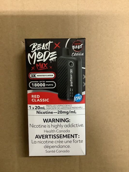 Flavour Beast Disposable Mode Max 18000 Red Classic ONT