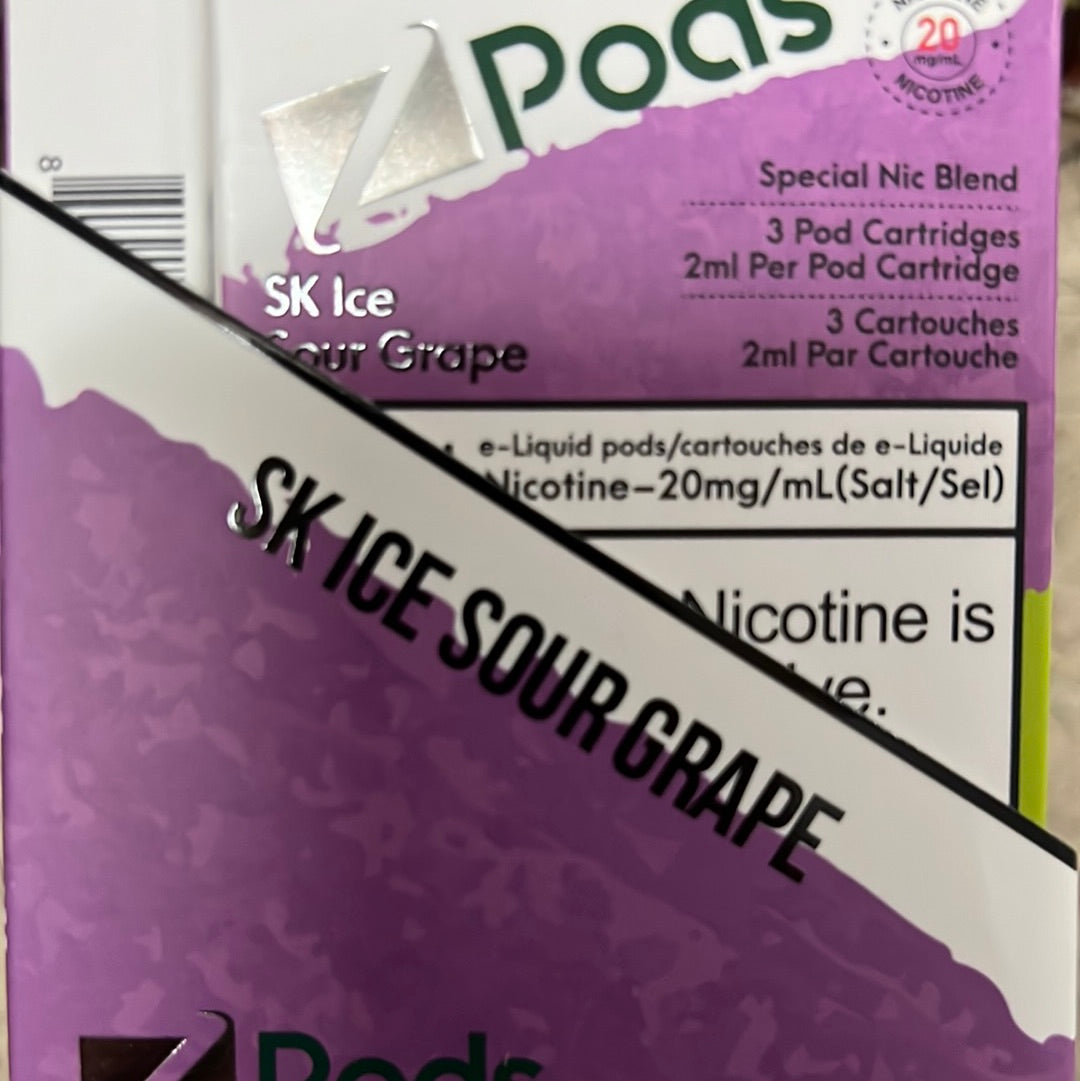 Z Lab Zpods SK ICE Sour Grape(3x2ml)