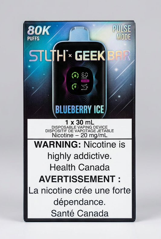 STLTH x GEEK BAR 80K Blueberry Ice Disposable Vape Canada