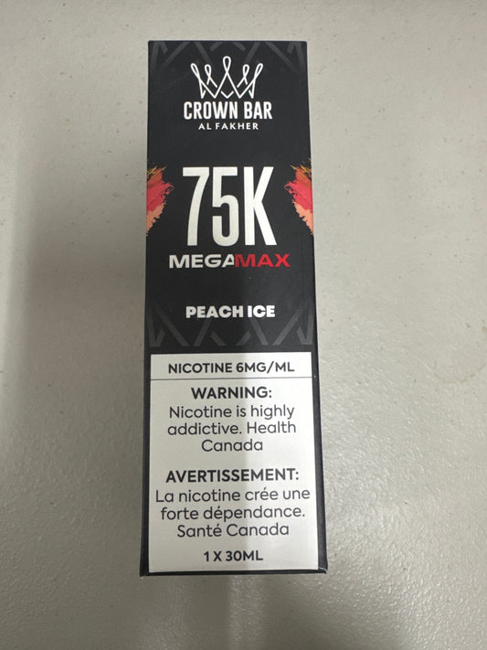 AL Fakher Crown Bar 75K MegaMax Disposable Peach Ice ONT