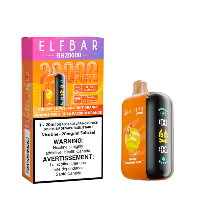 ELF BAR Disposable GH20000 Pineapple Passionfruit Orange ONT