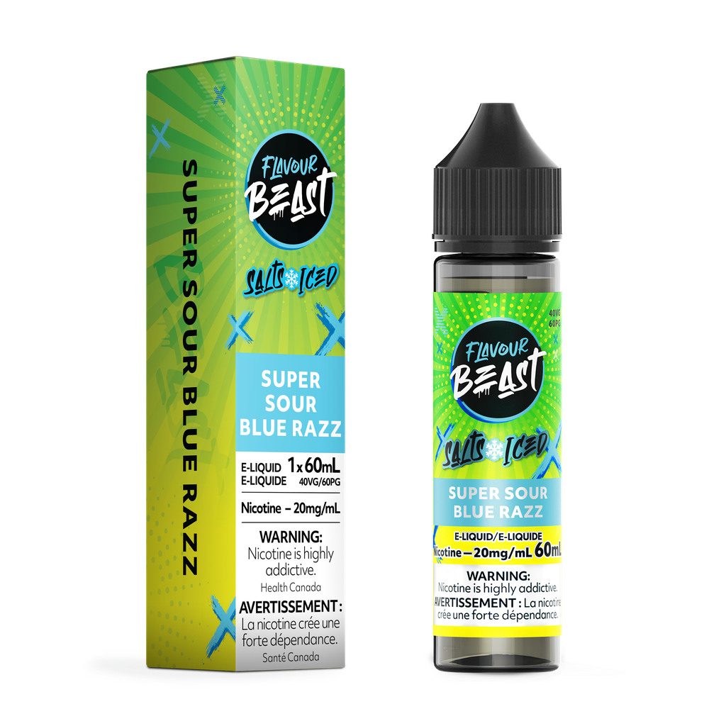 Flavour Beast Salts Super Sour Blue Razz Iced ONT