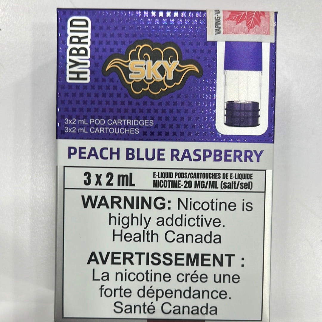 SKY Hybrid PODS Peach Blue Raspberry