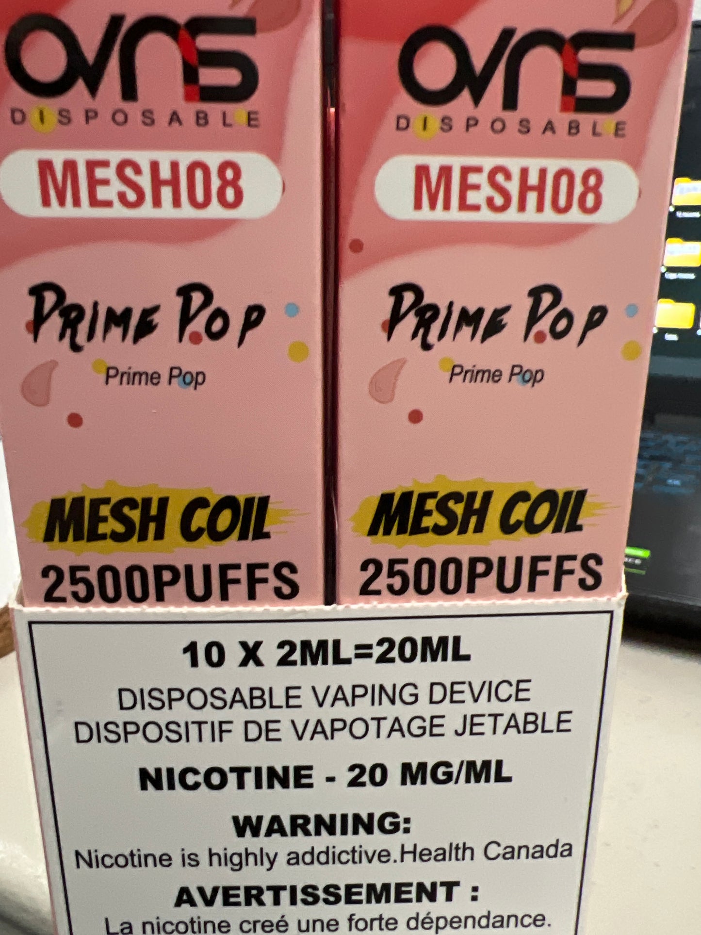 OVNS MESH08 2500 Disposable Prime Pop