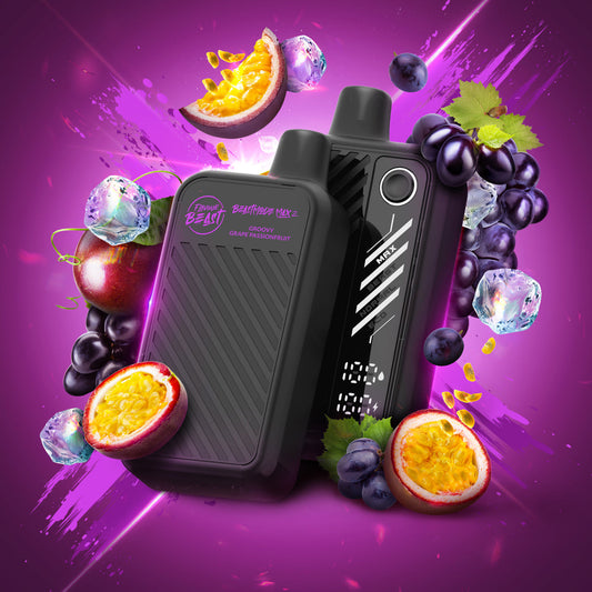 Flavour Beast Disposable Mode Max 2 50K Groovy Grape Passionfruit Iced ONT