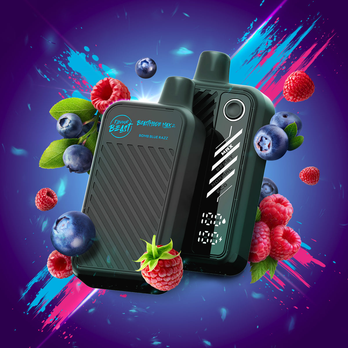 Flavour Beast Disposable Mode Max 2 50K Bomb Blue Razz ONT