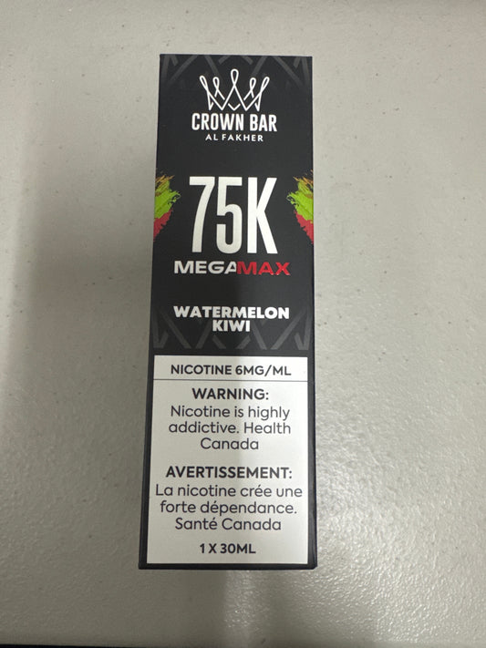 AL Fakher Crown Bar 75K MegaMax Disposable Watermelon Kiwi ONT