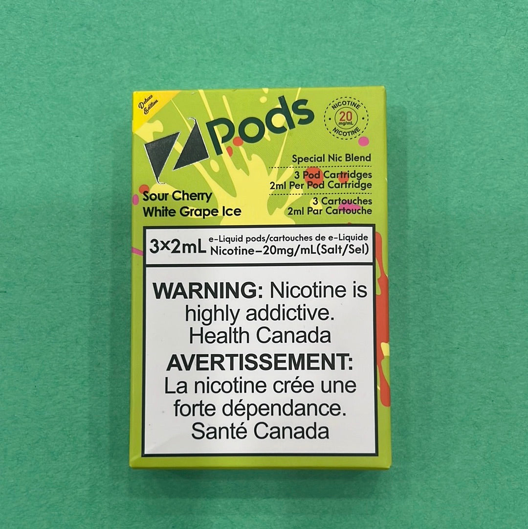 Z Lab Zpods Sour Cherry White Grape Ice(3x2ml)