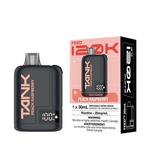 Feed Tank 120K Disposable Vape Peach Raspberry 30mL