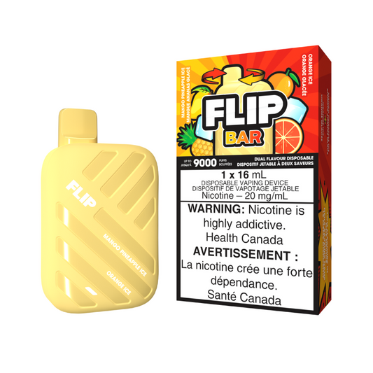 Flip Bar Dual Flavour Disposable Mango Pineapple Ice/Orange Ice