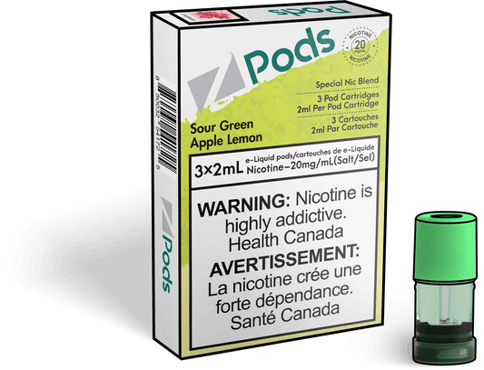 Z Lab Zpods Sour Green Apple Lemonade (3x2ml)