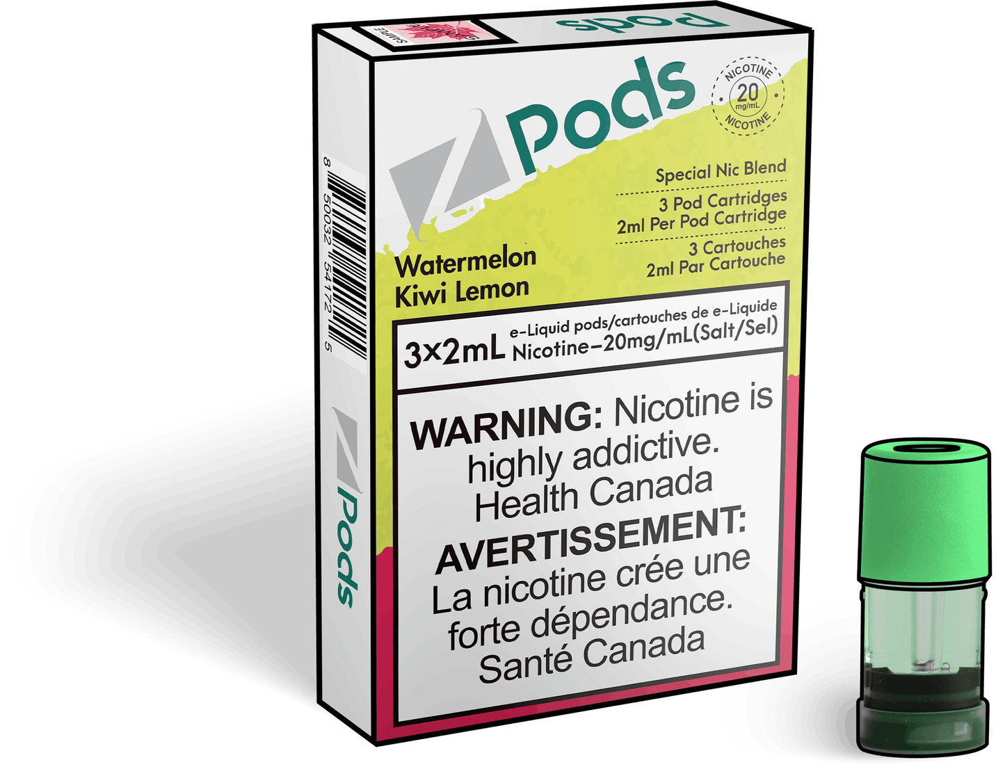 Z Lab Zpods Watermelon Kiwi Lemon (3x2ml)