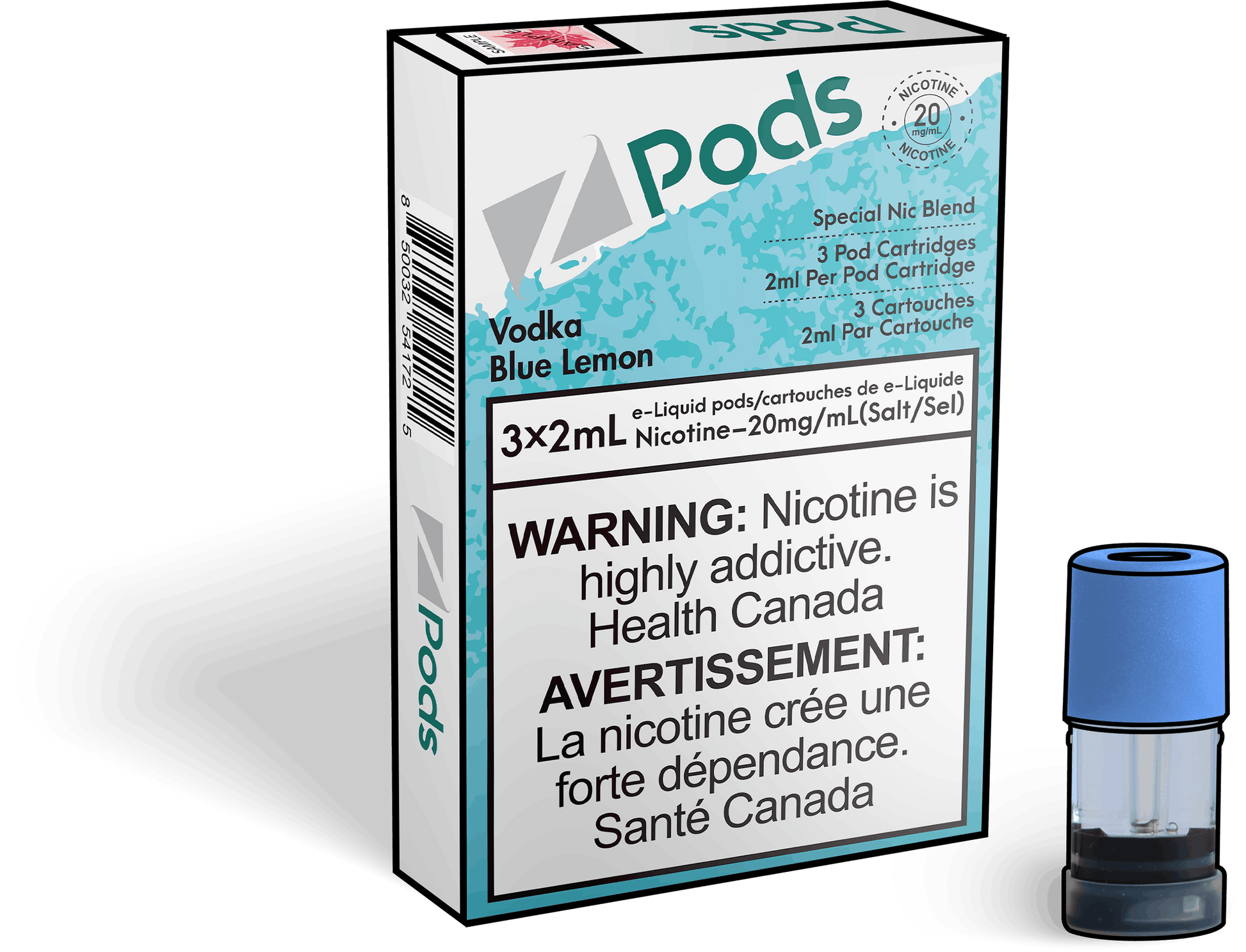 Z Lab Zpods Vodka Blue Lemonade (3x2ml) Vape Collective Z Lab Zpods Vodka Blue Lemonade (3x2ml) Vape Collective