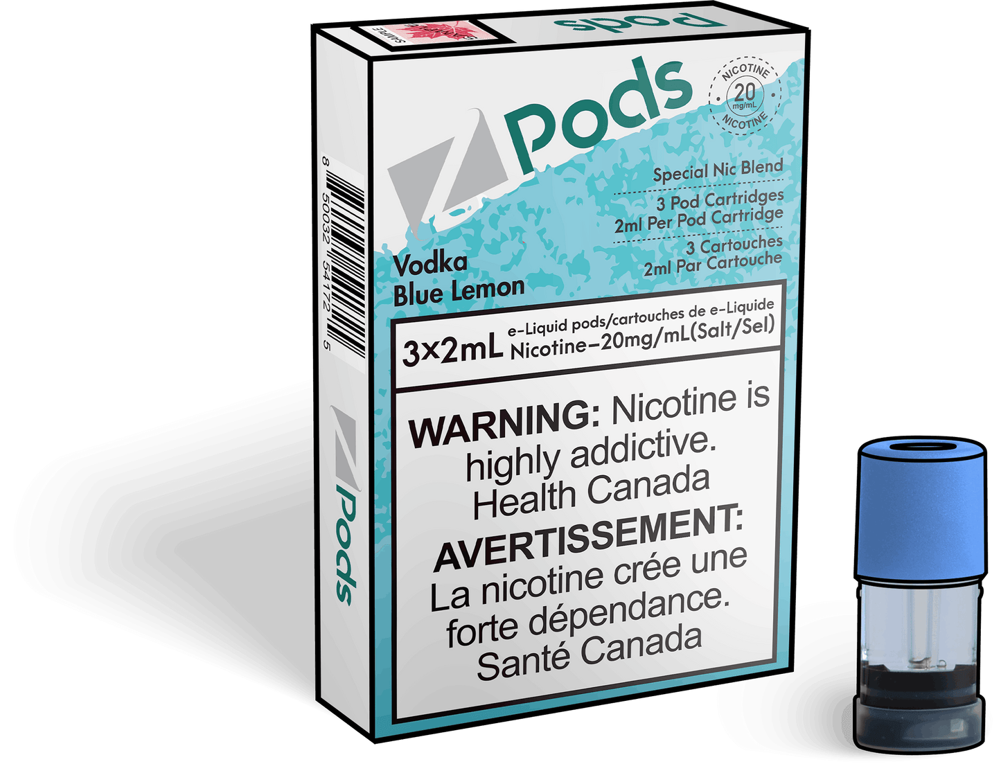 Z Lab Zpods Vodka Blue Lemonade (3x2ml)