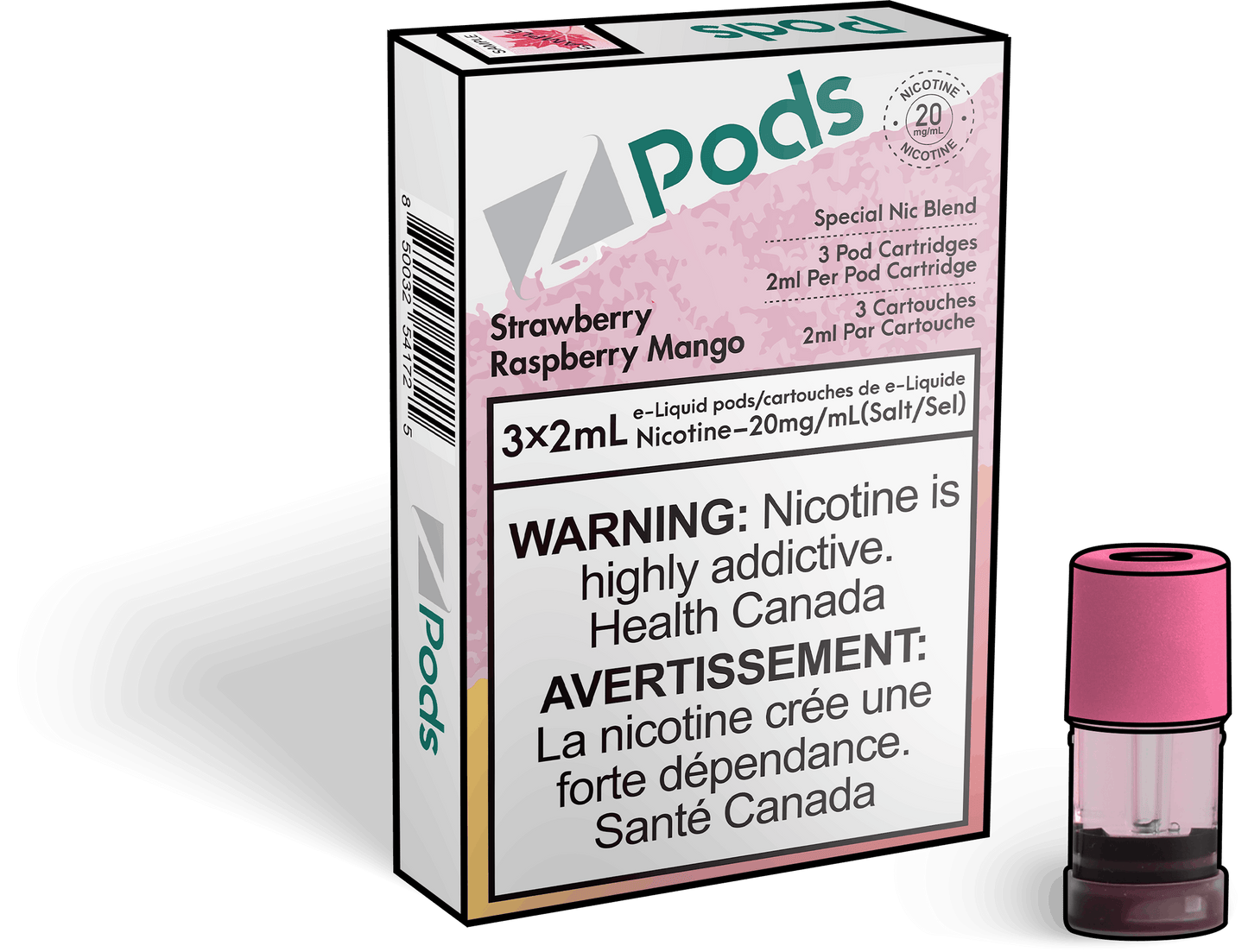 Z Lab Zpods Strawberry Raspberry Mango (3x2ml)