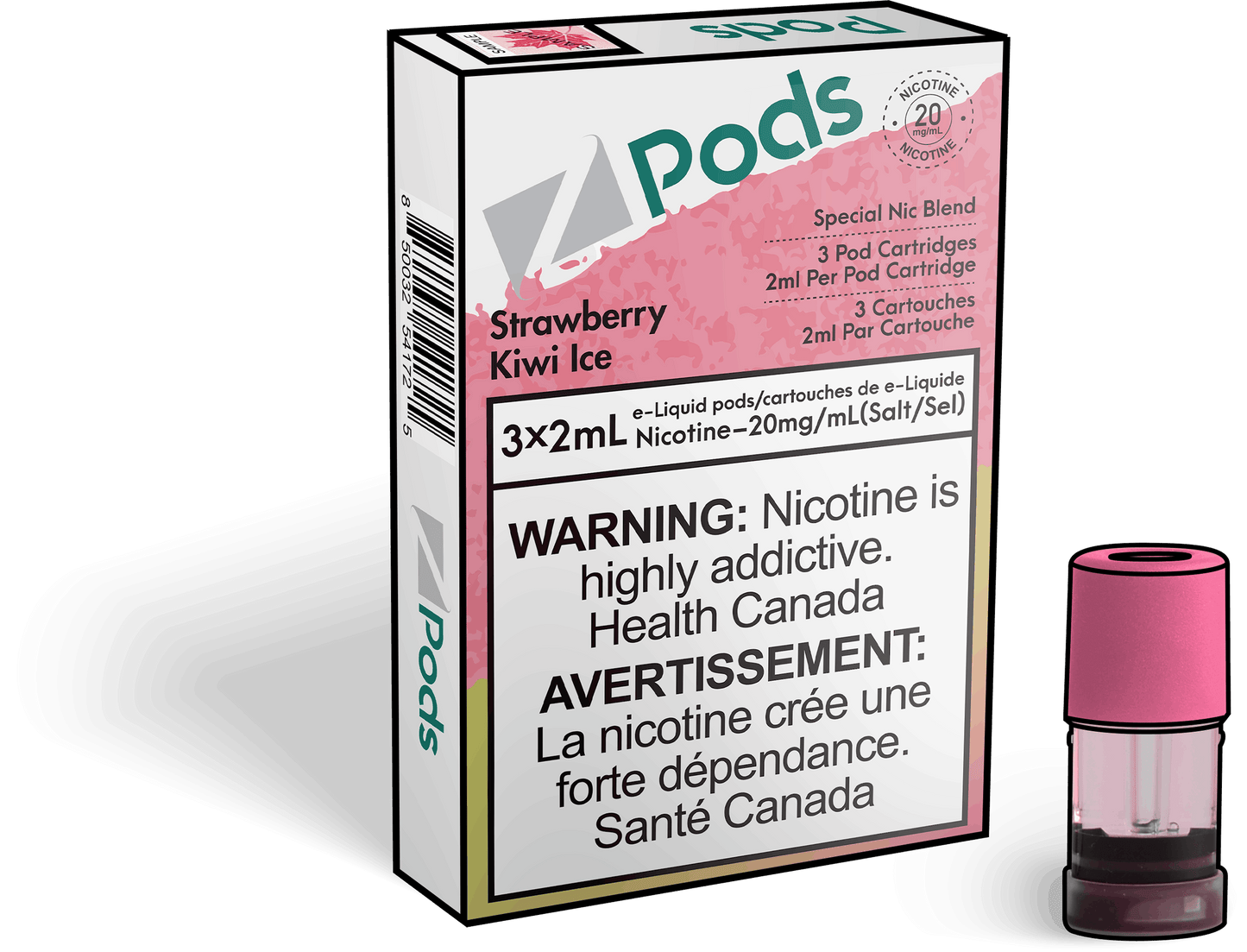 Z Lab Zpods Strawberry Kiwi Ice (3x2ml)