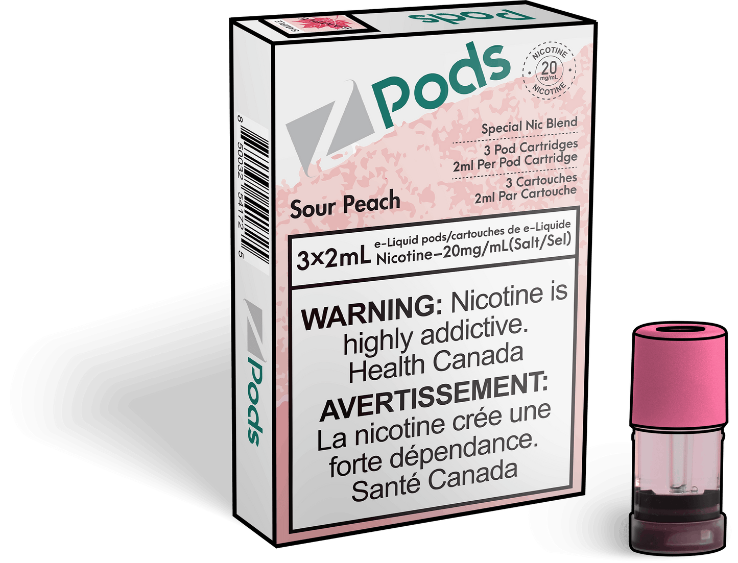 Z Lab Zpods Sour Peach (3x2ml)