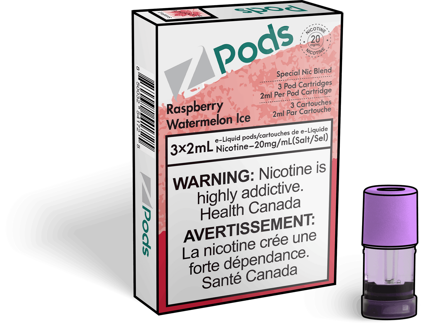 Z Lab Zpods Raspberry Watermelon Ice (3x2ml)