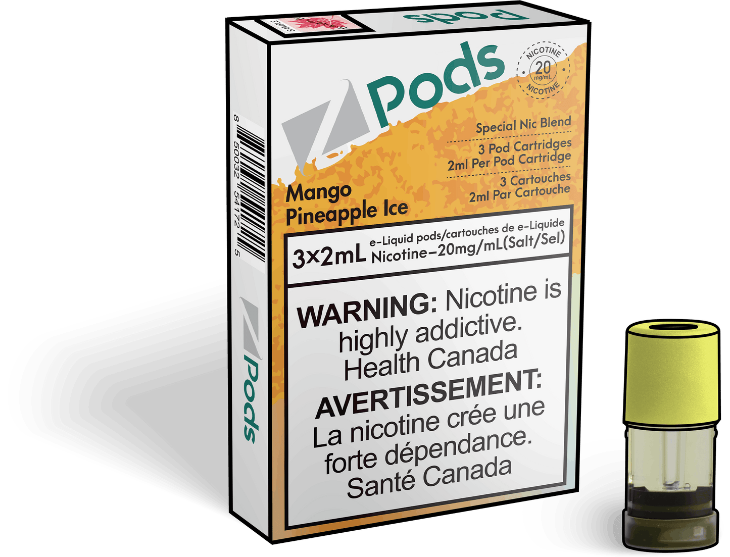 Z Lab Zpods Mango Pineapple Ice (3x2ml) ONT